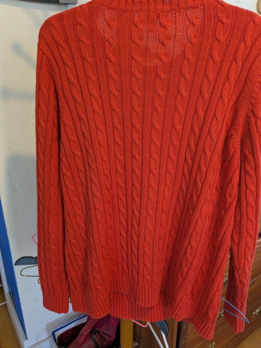Land's End Drifter Cable Knit Sweater, Women's 1x - Picture 3 of 8